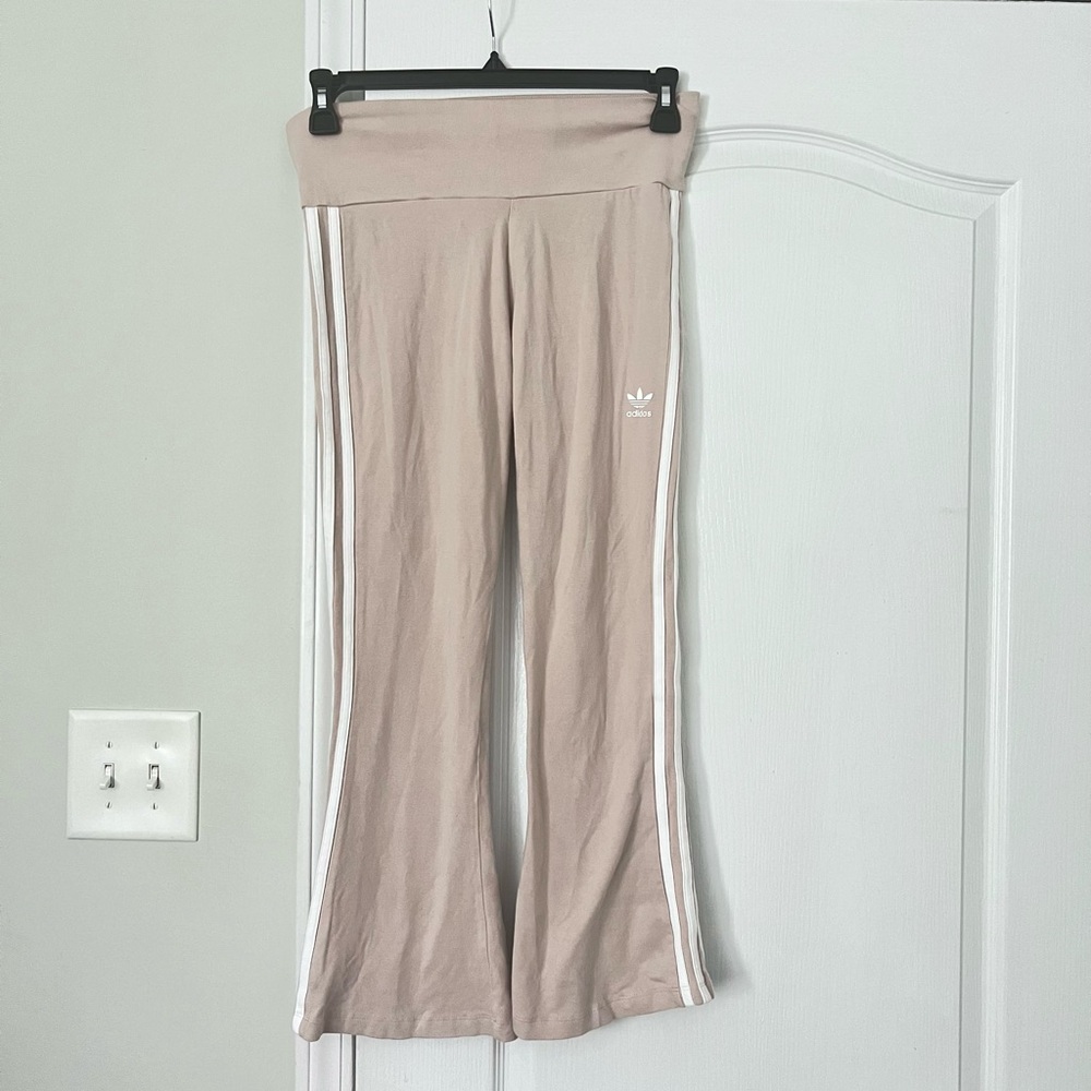 Adidas | tan leggings - M